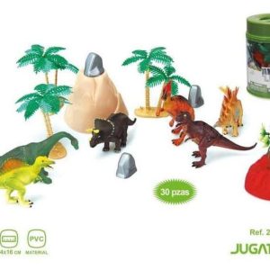 Bote Figuras Dinosaurios 30 pzas (JUGATOYS)