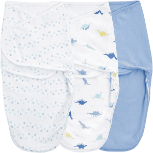 aden + anais™ Manta envolvente  essentials easy swaddle™ 3 unidades dino-rama 4-6 meses