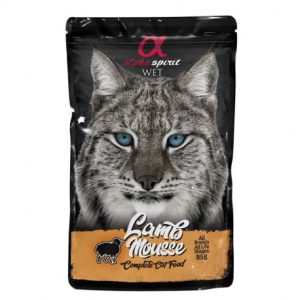 Alpha Spirit gato pouch mousse dorada