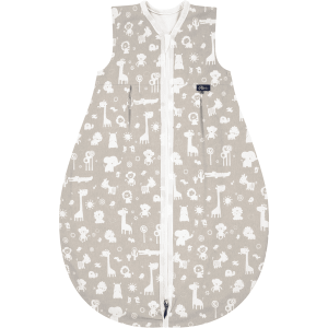 Alvi ® Saco de dormir de bola Mäxchen Light Zoo Animals taupe