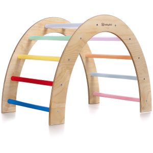 babyGO  Arco de escalada XXL Woodland colorido madera