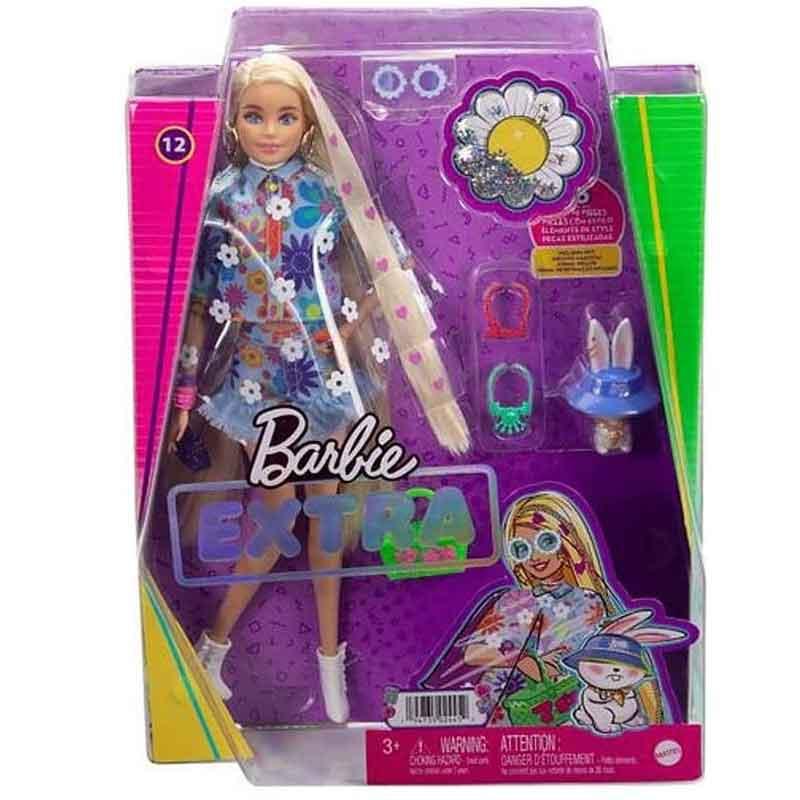Barbie Fashionista Extra Rubia con Conjunto Floral (MATTEL)