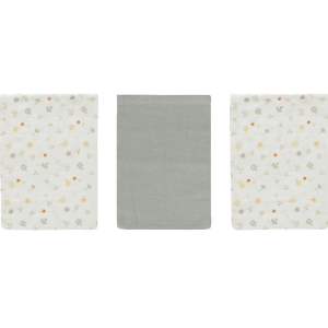 bébé jou® Paquete de 3 Guantes de Muselina Jardín de Bohemia