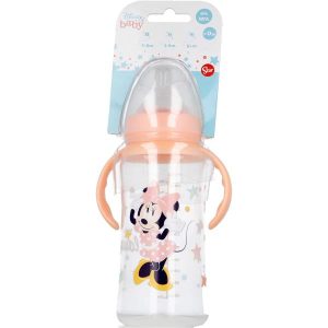 Biberón Minnie Cuello Ancho 360 ml, Tetina Silicona (STOR)
