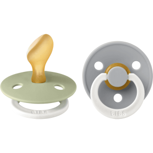 BIBS® Chupete de noche BIBS Colour tetina anatómica Sage & Cloud 6-18 meses, 2 pcs.