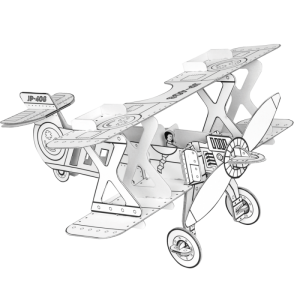 Biplano Villacartón 3D