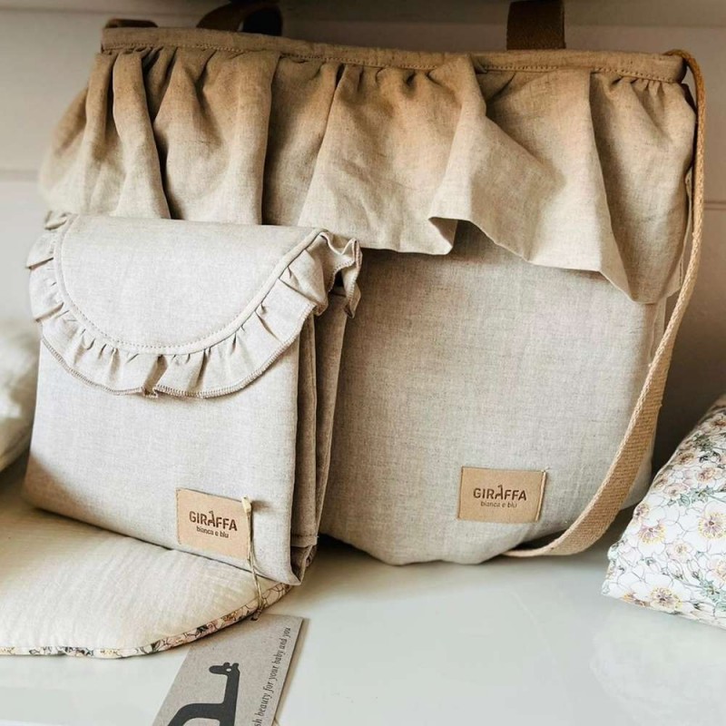 Bolso maternal Sweet Tulip La Giraffa Bianca e Blu