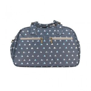 Bolso maternal Trendy Pirámides Gris Kiwisac