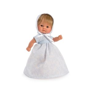 Bomboncín Faldón Cachemir Celeste 20 cm. (ASÍ)