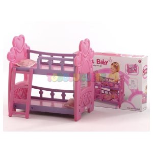 Cama literas corazones para muñecas Sweet Baby