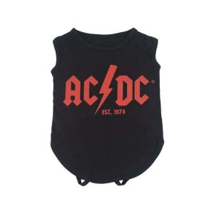 CAMISETA PERRO SINGLE JERSEY AC/DC