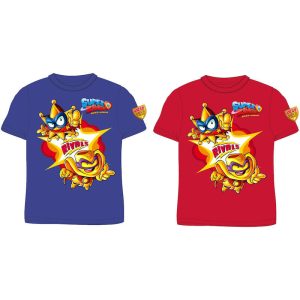 Camiseta Infantil Color Rojo Super Zings Talla 6 años (NEW IMPORT)