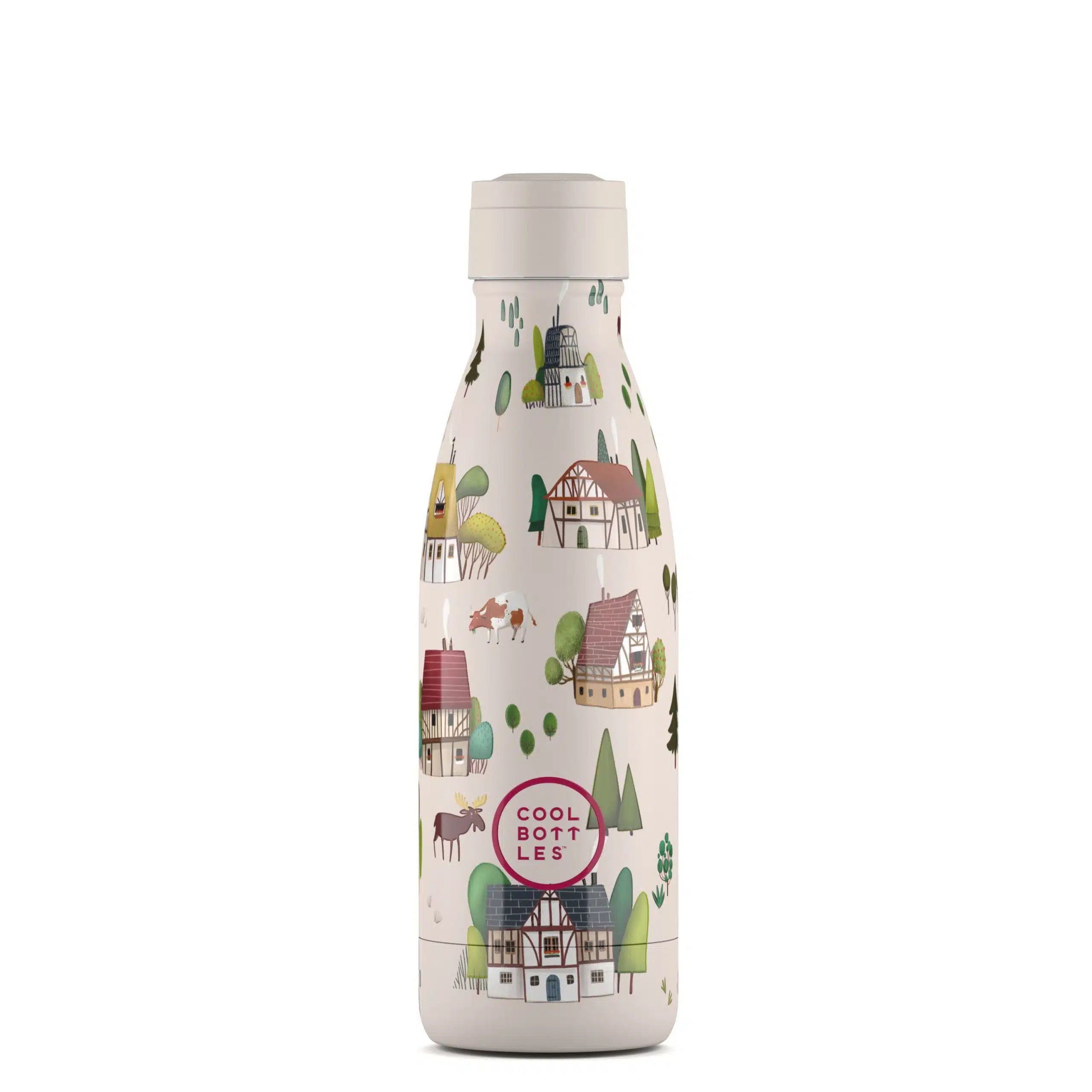 Botella de acero Tudor Village 350 ml. – Cool Bottles - Imagen 2