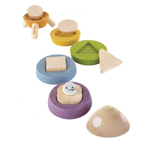 Cohete Apilable de Madera Plantoys - Imagen 2