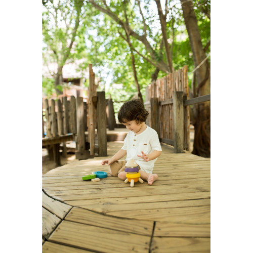Cohete Apilable de Madera Plantoys - Imagen 3