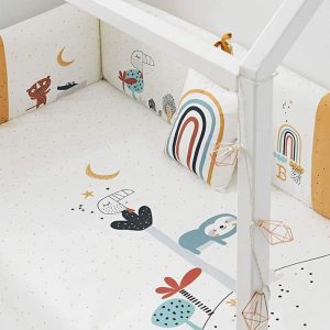 Colcha Rev.+Protector 60X120 Jungla B/V