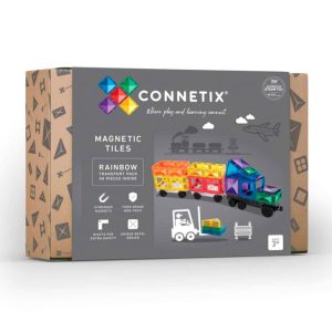 Connetix Pack Transporte Arcoiris 50 Piezas
