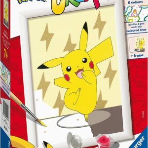 CreArt Serie Pokémon Pikachu Kit para Pintar por Números (RAVENSBURGER)