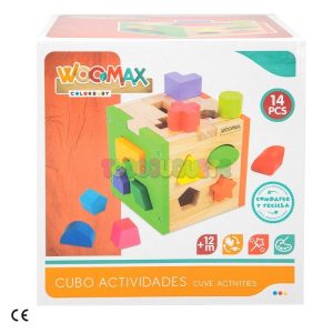 Cubo Actividades Madera Woomax