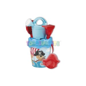 Cubo playa Piratas con accesorios