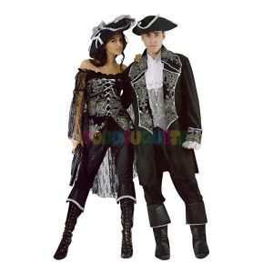 Disfraz Capitán Pirata luxe chica Adulto