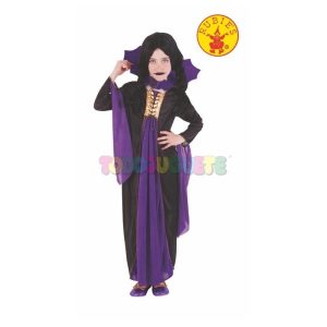 Disfraz Halloween vampiresa gotica lila t.M  5-7