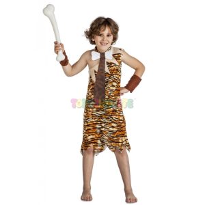 Disfraz Troglodita con corbata Stone Age 5-6 años