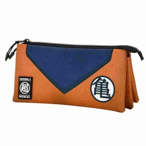 DRAGON BALL NARANJA ESTUCHE PORTATODO TRIPLE ECO