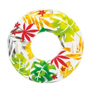 Flotador rueda hinchable piscina 97cm Floral (INTEX)