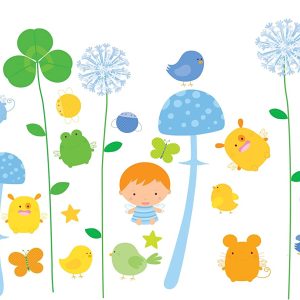 Pegatinas El Jardín de Ichiro para pared o muebles (DJECO)