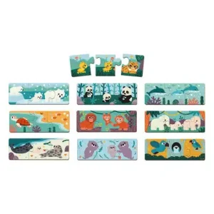 Puzle de asociación de 30 animales – Janod