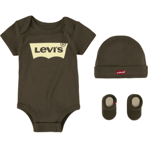 Levi’s®Set body con gorro y zapatos verde oliva 0-6 meses