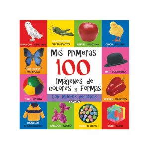 LIBRO DE PEGATINAS BILINGÜE 100 COLORES Y FORMAS