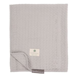 Manta Crochet 100% Alg.95X75 Ocre