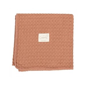 Manta Crochet 100% Alg.95X75 Teja