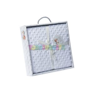 Mantita burbujas 80 x 110 blanca Gamberritos