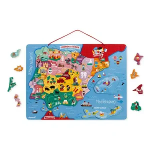 Janod Puzzle Magnético Mapa Península Ibérica