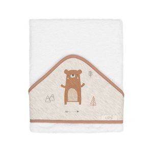 Maxi Capa de baño 100x100cm B/Naranja