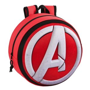 Mochila 3D Redonda Avengers 31 x 31 x 10 cm (SAFTA)