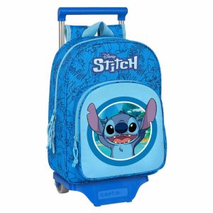 MOCHILA CON CARRO STITCH DISNEY 34CM