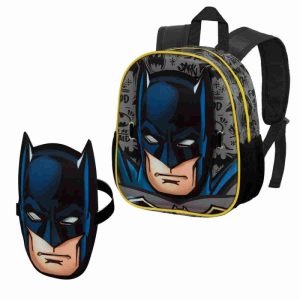 MOCHILA ESCOLAR BATMAN CON RELIEVE EN 3D