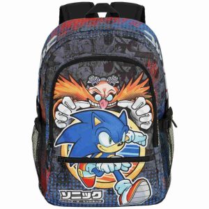 MOCHILA ESCOLAR URBANA SONIC CON DOBLE BOLSITO