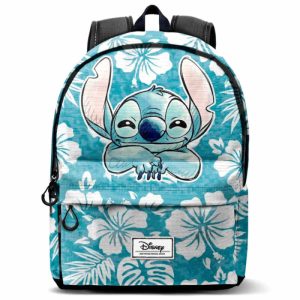 MOCHILA LILO Y STITCH AZUL ALOHA
