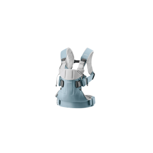 Mochila PortaBebé One Algodón Gris Azul BabyBjörn