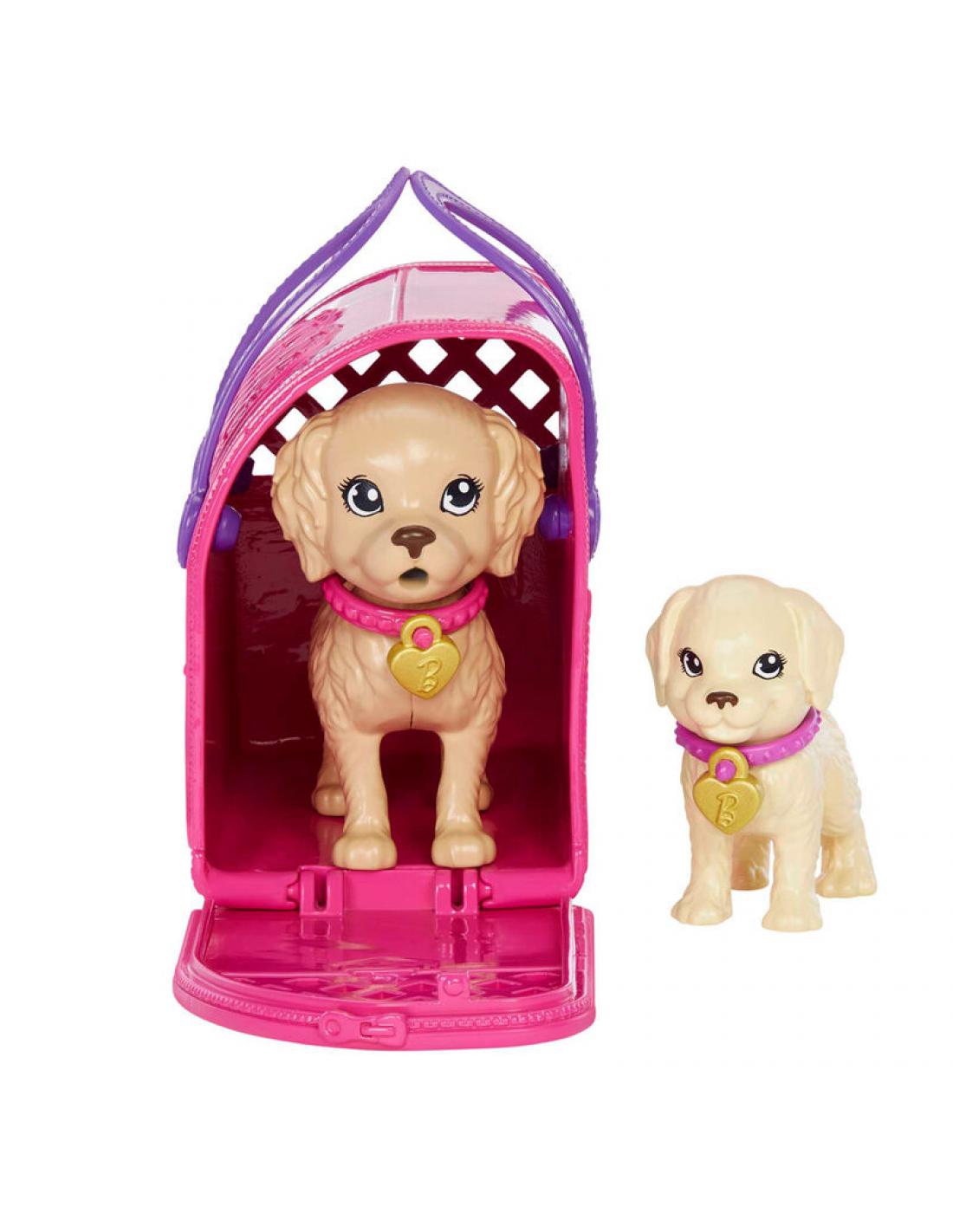 Barbie Adopta Perritos Vestido Morado (MATTEL) - Imagen 2