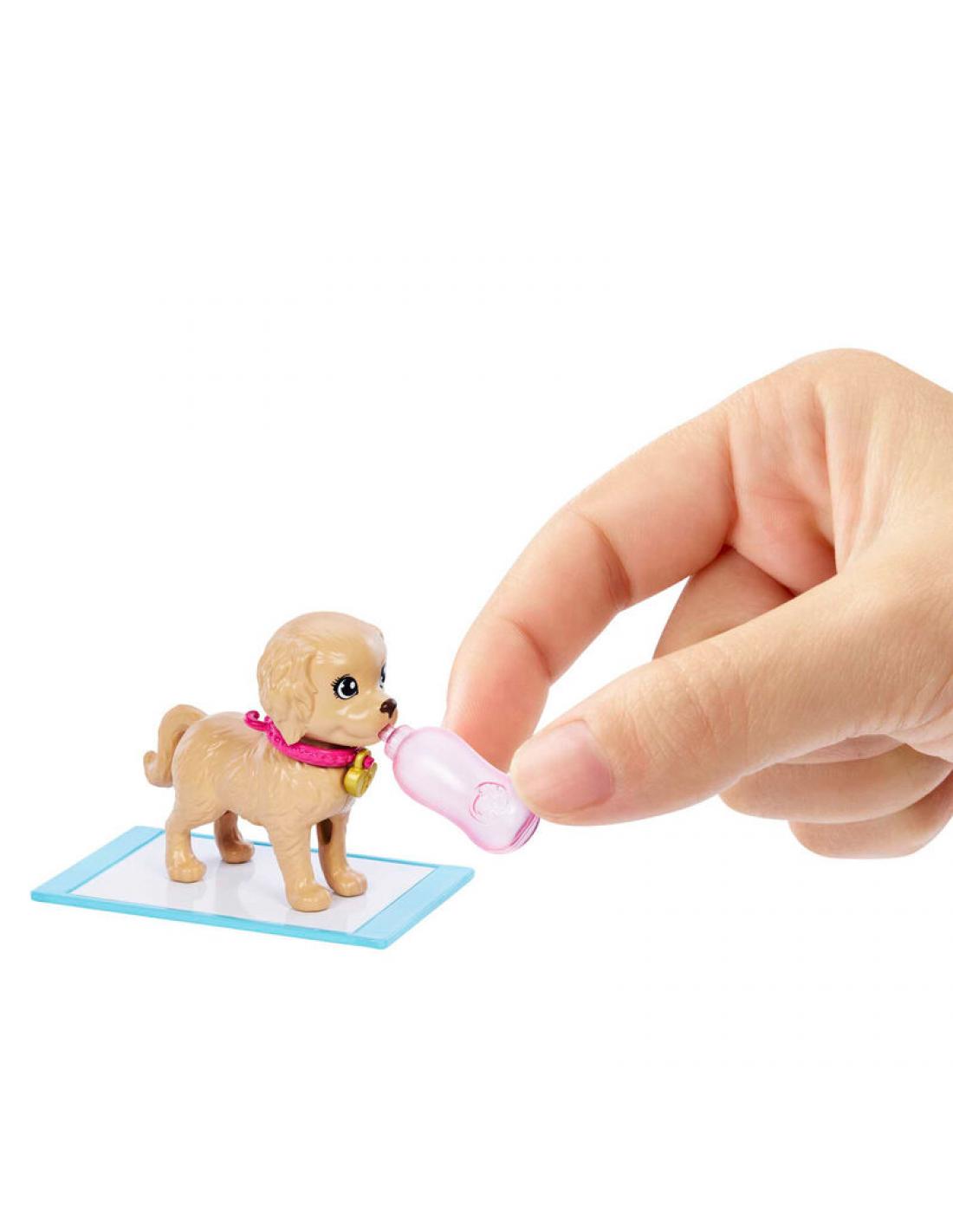 Barbie Adopta Perritos Vestido Morado (MATTEL) - Imagen 4