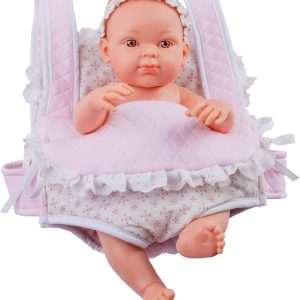 Muñeca Mini Pikolin con portabebé 22 cm. (PAOLA REINA)