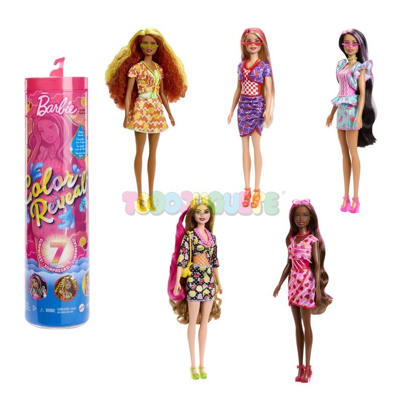 Muñeca Barbie Color Reveal Frutas Dulces Surtido