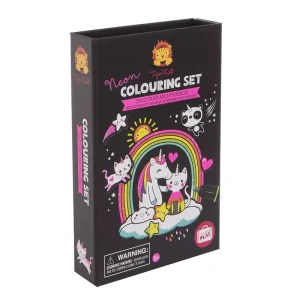Kit para colorear neón Unicornios y amigos – Tiger Tribe
