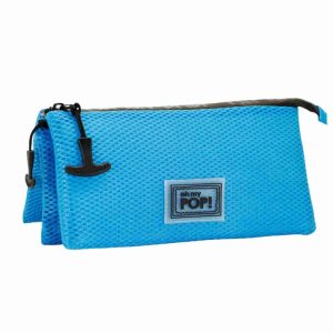 OH MY POP! AZUL ESTUCHE PORTATODO TRIPLE MESH OH